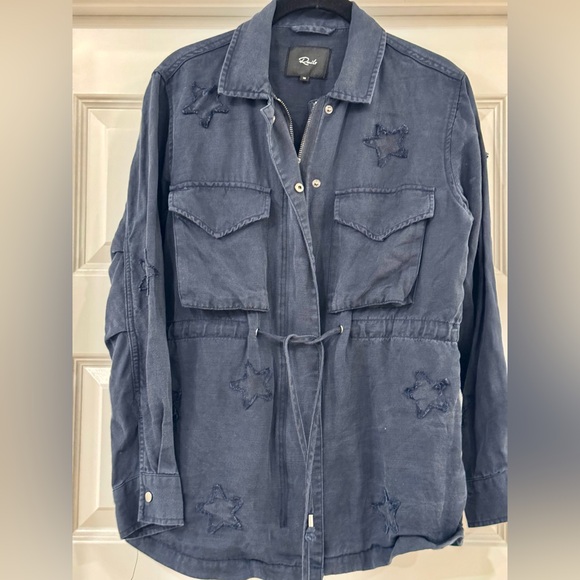 Rails Lancaster Jacket In Indigo Stars Size XS - Picture 4 of 11